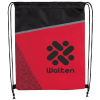 View Image 1 of 2 of Footprints Drawstring Backpack - Closeout