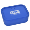 View Image 1 of 5 of Silicone Rectangle Food Container with Air Valve - 44 oz.