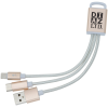View Image 1 of 3 of Fusion Duo Charging Cable - Closeout Colour