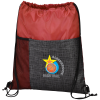 View Image 1 of 3 of Etched Pocket Drawstring Sportpack - Full Colour