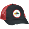 View Image 1 of 3 of Roadster Sandwich Bill Trucker Cap - Full Colour Patch