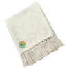 View Image 1 of 4 of Textured Herringbone Woven Blanket