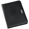 View Image 1 of 5 of Metropolis Zippered Padfolio - Debossed