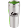 View Image 1 of 2 of Dual Grip Travel Tumbler - 15 oz - Silver - Closeout Colour
