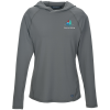 View Image 1 of 3 of Cutter & Buck Prospect Featherlight Stretch Hooded Pullover - Ladies'