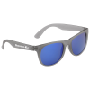 View Image 1 of 3 of Quinn Rubberized Frame Sunglasses - Mirror Lens