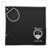 View Image 1 of 7 of Golf Towel with Ball Cleaning Pouch - 24 hr