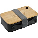 Bento Box with Bamboo Cutting Board Lid- Closeout Colour