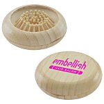 Bamboo Compact Mirror with Brush