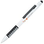 Honeycomb Soft Touch Stylus Metal Pen - Full Colour