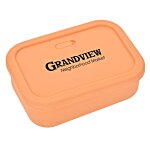 Silicone Rectangle Food Container with Air Valve - 24 oz.