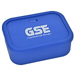 Silicone Rectangle Food Container with Air Valve - 44 oz.