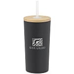 Wren Vacuum Tumbler with Straw - 17 oz. - Laser Engraved