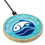 SCX Bamboo Light-Up Logo Wireless Charger