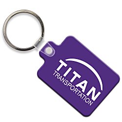 Rectangle with Tab Soft Keychain - Opaque