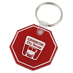 Stop Sign Soft Keychain - Opaque