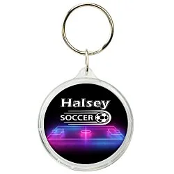 Crystal Acrylic Keychain - Round