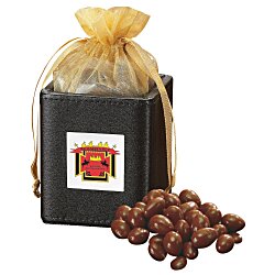 Leatherette Desk Caddy - Chocolate Almonds