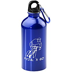Carabiner Stainless Steel Water Bottle - 16 oz. - 24 hr
