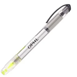 Slim Roller/Highlighter Combo Pen