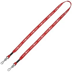 Knit Cotton Lanyard - 5/8" - 2 Swivel Hooks