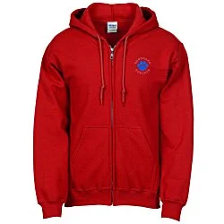 Gildan 50/50 Full-Zip Hooded Sweatshirt - Embroidered