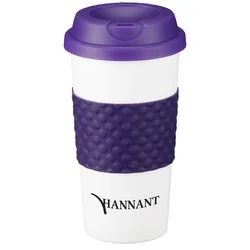 Colour-Banded Classic Coffee Cup - 16 oz.