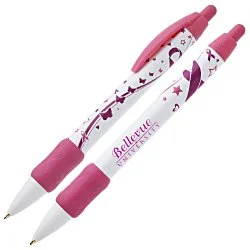 Widebody Pen with Colour Grip - Pink Ribbon