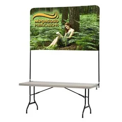 Tabletop Banner System with Back Wall - 6'