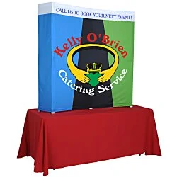 Splash Curved Tabletop Display - 5' - Wrap Graphics