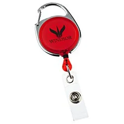 Carabiner Retractable Badge Holder - Translucent