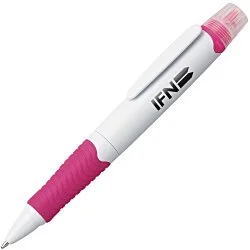 Madison Pen/Highlighter - White