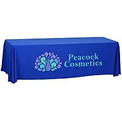 Serged Open-Back Polyester Table Throw - 8'