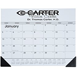 Desk Pad Calendar with Vinyl Corners