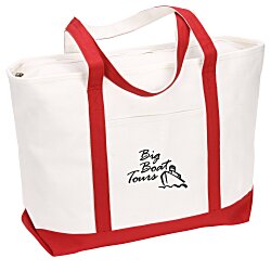 Large Heavyweight Cotton Canvas Boat Tote