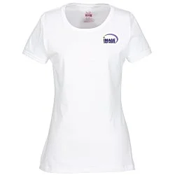 Fruit of the Loom HD T-Shirt - Ladies' - Embroidered - White