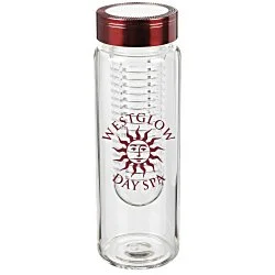 Fruit Infuser Glass Water Bottle