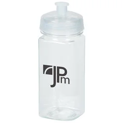 PolySure Squared-Up Water Bottle - 16 oz. - Clear