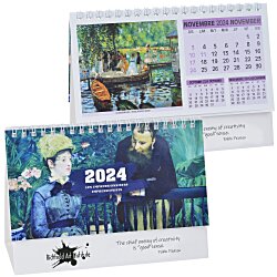 Impressionists Desk Calendar  - French/English