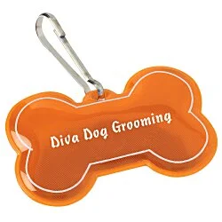 Reflective Pet Collar Tag - Dog Bone