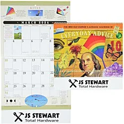 The Old Farmer's Almanac Calendar - Home Hints - Spiral