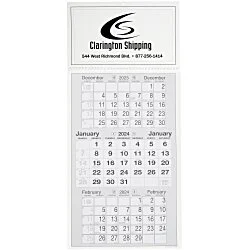 Commercial 3 Month View Calendar