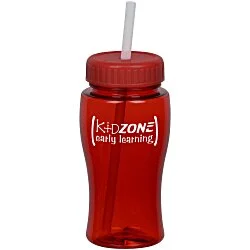 Poly-Pure Lite Bottle with Straw Lid - 18 oz.