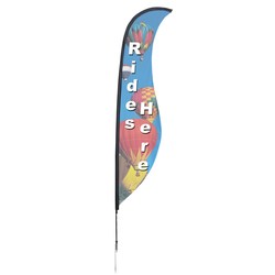 Outdoor Sabre Sail Sign - 13' - One-Sided