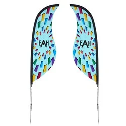 Outdoor Sabre Sail Sign - 9' - Two-Sided