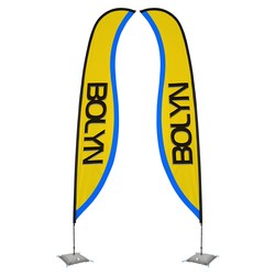 Indoor Sabre Sail Sign - 17' - Two-Sided