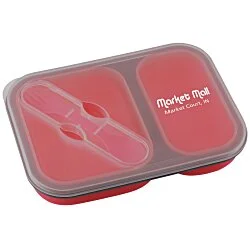 Collapsible Two-Section Food Container