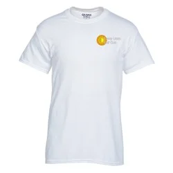 Gildan DryBlend 50/50 T-Shirt - Embroidered - White