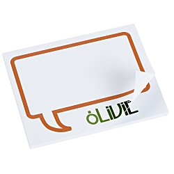 Souvenir Designer Sticky Note - 3” x 4” - Message Bubble - 50 Sheet