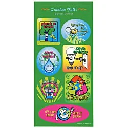 Super Kid Sticker Sheet - Go Green